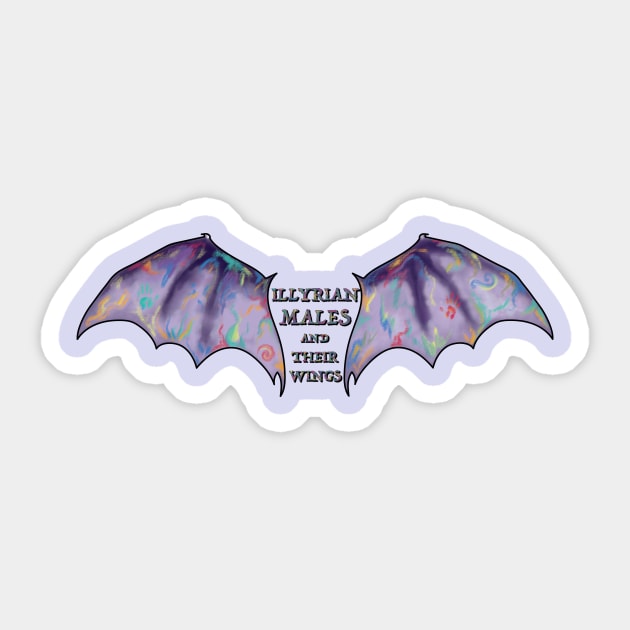 Illyrian Wings Sticker by KimbasCreativeOutlet